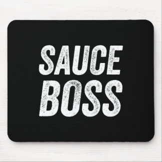 Tapis De Souris Sauce Patron Chef BBQ Cuisine Humoristique 