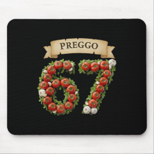 Tapis De Souris Sauce Preggo Mème Drôle 67 Costume Langue Gen Alph