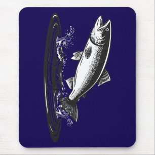 Tapis De Souris saumon atlantique sautant