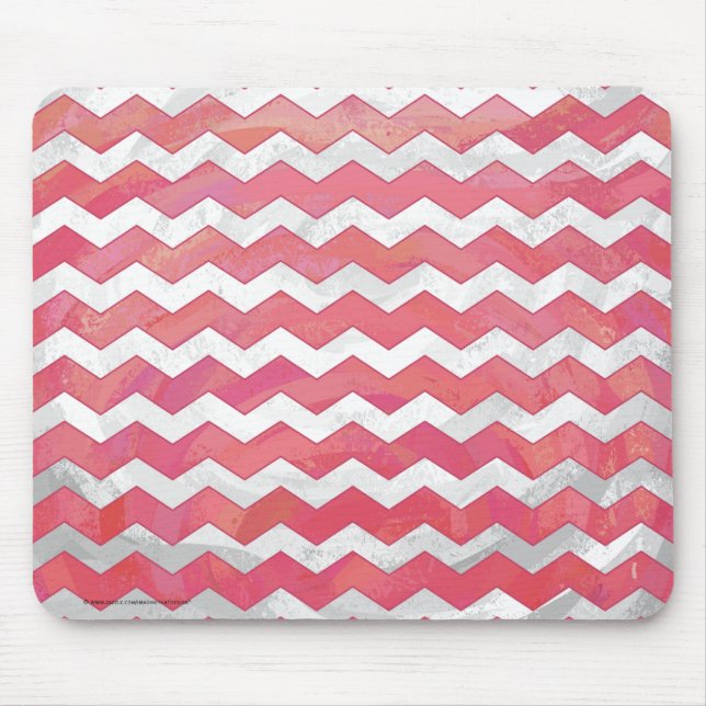 Tapis De Souris Saumon Swirl Chevron Motif (Devant)