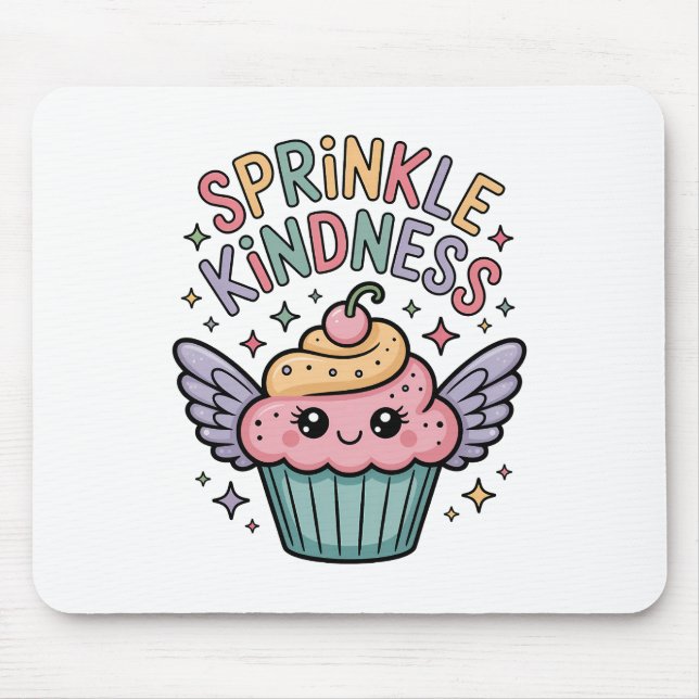 Tapis De Souris Saupoudrez de gentillesse | Cupcake (Devant)