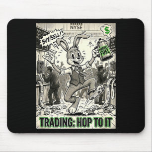 Tapis De Souris Saut de trading vers le jour de bourse de dessins