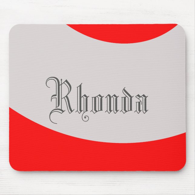 Tapis De Souris Saute rouge et gris (Devant)