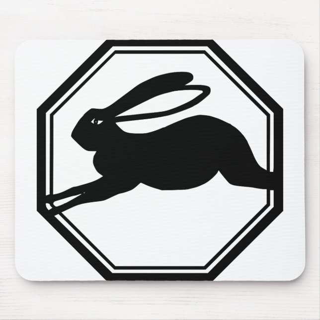 Tapis De Souris Sauter le lapin (Devant)