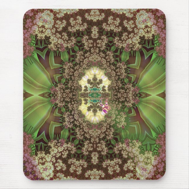 Tapis De Souris sauterelles parmi les fleurs de séchage (Devant)
