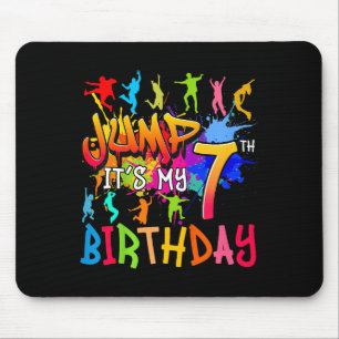 Tapis De Souris Sautons C'est Mon Anniversaire 7 Ans Tremplin Matc