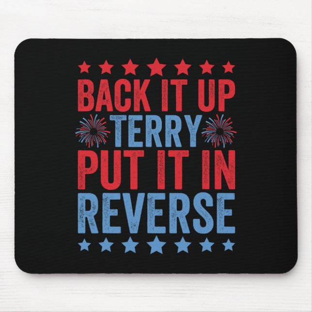 Tapis De Souris Sauvegarde Terry Placez-Le Dans Feu Inverse 4e (Devant)
