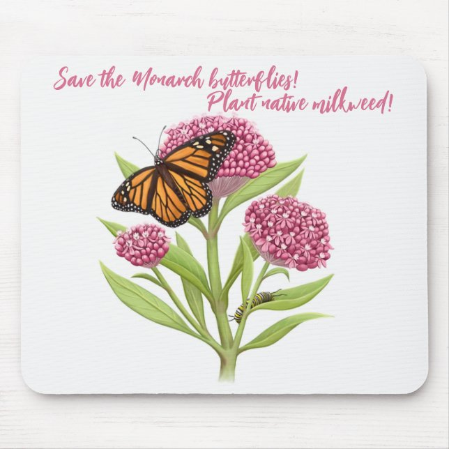 Tapis De Souris Sauver le papillon monarque (Devant)