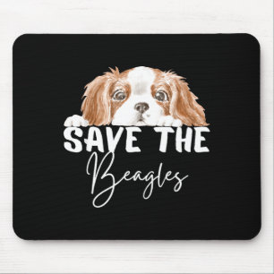 Tapis De Souris Sauver les beagles fin animal pour hommes femmes