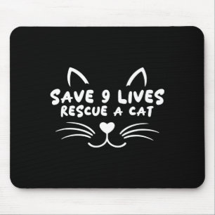 Tapis De Souris Sauvetage animal adoption amateur de chat sauver 9