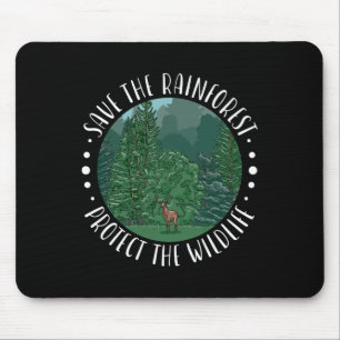Tapis De Souris Sauvez La Forêt Arrienne Protégez Le Jour des terr