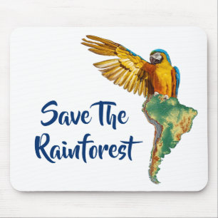 Tapis De Souris Sauvez La Rainforest