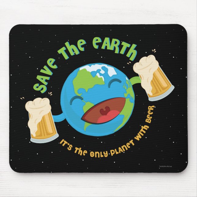 Tapis De Souris Sauvez la terre (Devant)