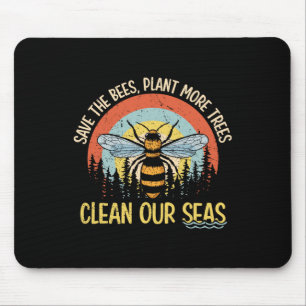 Tapis De Souris Sauvez le Plante des abeilles Plus d'arbres Mer pr