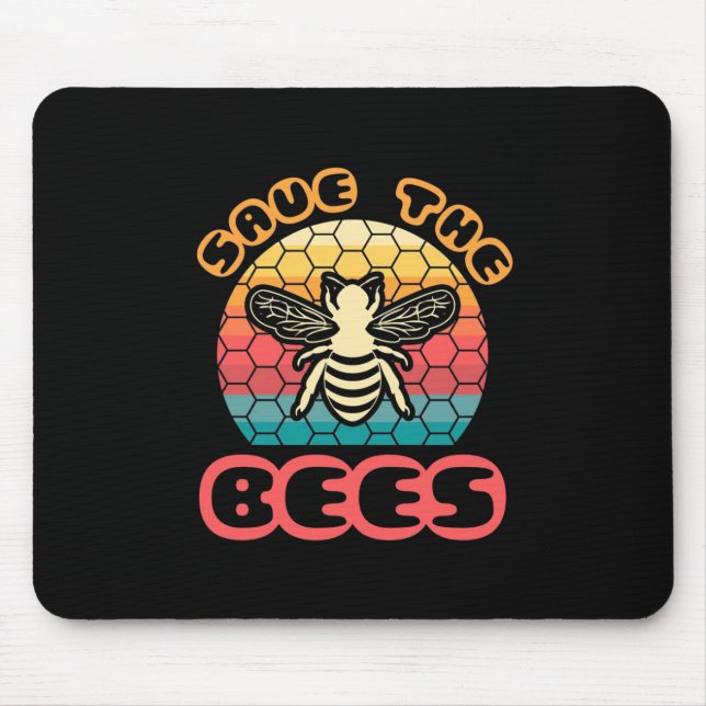 Tapis De Souris Sauvez les abeilles (Devant)