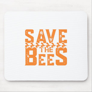 Tapis De Souris Sauvez les abeilles-abeilles-nature-jaune-mignon