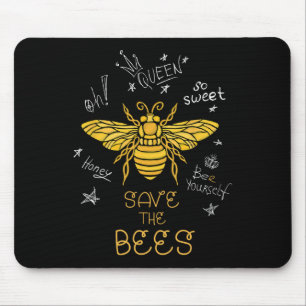 Tapis De Souris Sauvez les abeilles Graffiti Apiary Chemise Bee Be