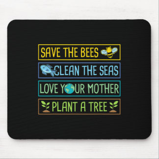 Tapis De Souris Sauvez Les Abeilles Nettoyer Les Mers Aimer Votre