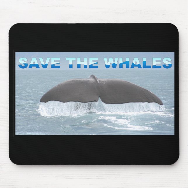 Tapis De Souris Sauvez les baleines (Devant)