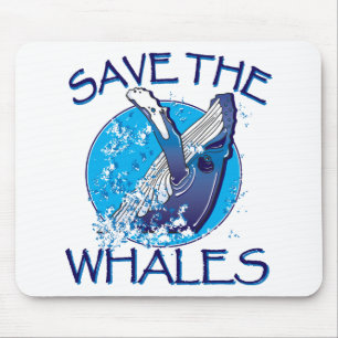 Tapis De Souris Sauvez les baleines