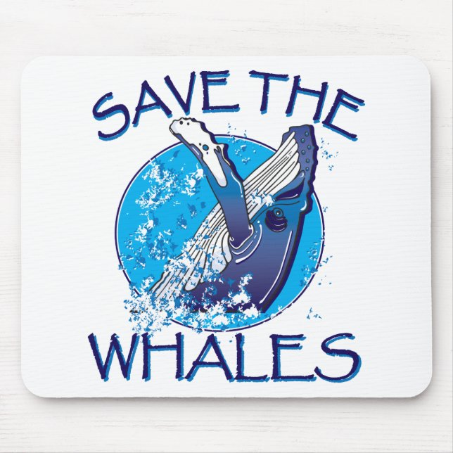 Tapis De Souris Sauvez les baleines (Devant)