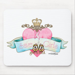 Tapis De Souris Sauvez les filles - donnez une huée