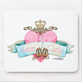 Tapis De Souris Sauvez les filles - donnez une huée