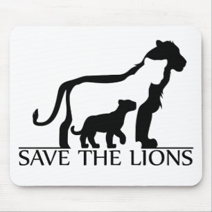 Tapis De Souris Sauvez les lions