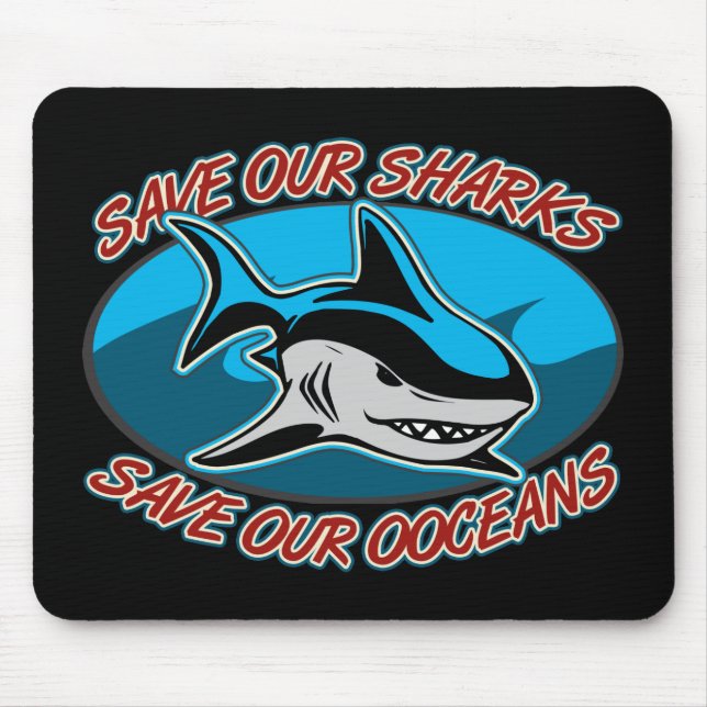 Tapis De Souris Sauvez nos requins (Devant)