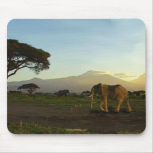 Tapis De Souris Savannah Mousepad, Eléphante Africaine