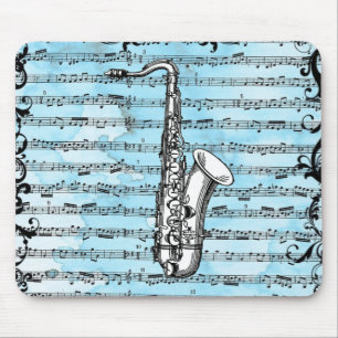 Tapis De Souris Saxaphone vintage