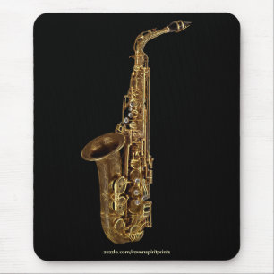 Tapis De Souris SAXOPHONE MUSIQUE AMOUREUX Mousepad