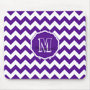 Tapis De Souris SC Chevron Souris Pad-Purple et Blanc