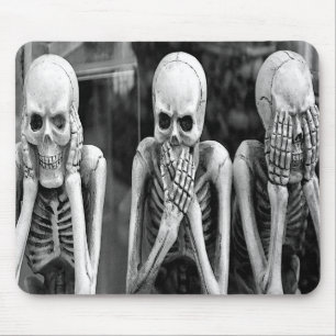 Tapis De Souris Scandale Drôle Skeletons Halloween Mousepad