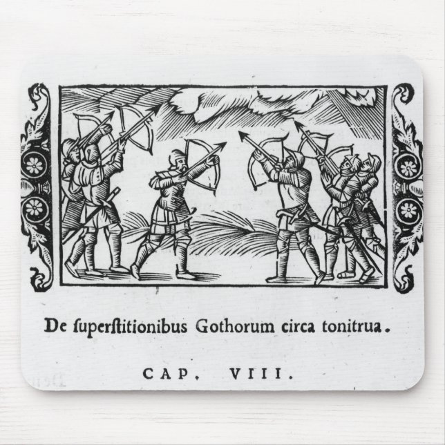 Tapis De Souris Scandinaves employant leurs flèches (Devant)