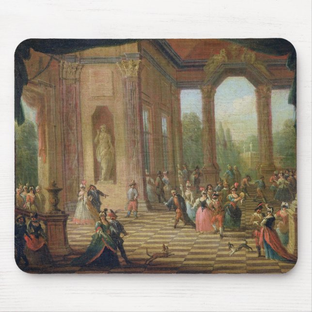 Tapis De Souris Scène à une boule masquée (Devant)