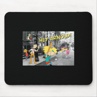 Tapis De Souris Scène de baseball d'Arnold Classique Dessin animé