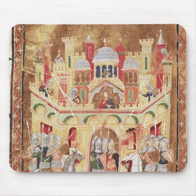 Tapis De Souris Scène de bataille aux murs de Jérusalem (Devant)