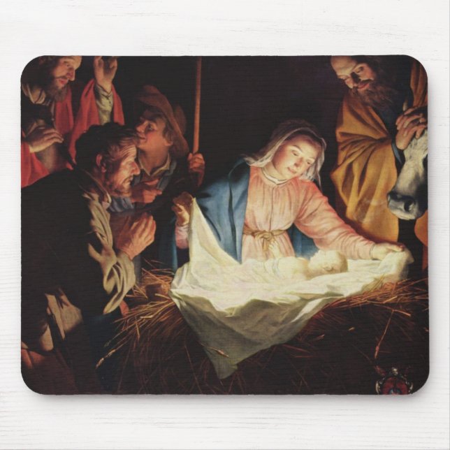 Tapis De Souris Scène de la Nativité (Devant)