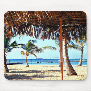 Tapis De Souris Scène de plage tropicale d'Hawaï