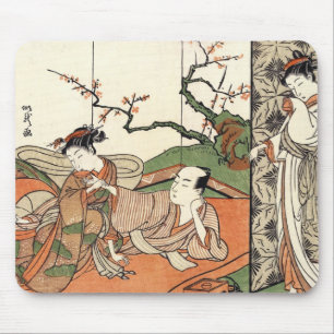 Tapis De Souris Scène japonaise orientale de geishas maiko art