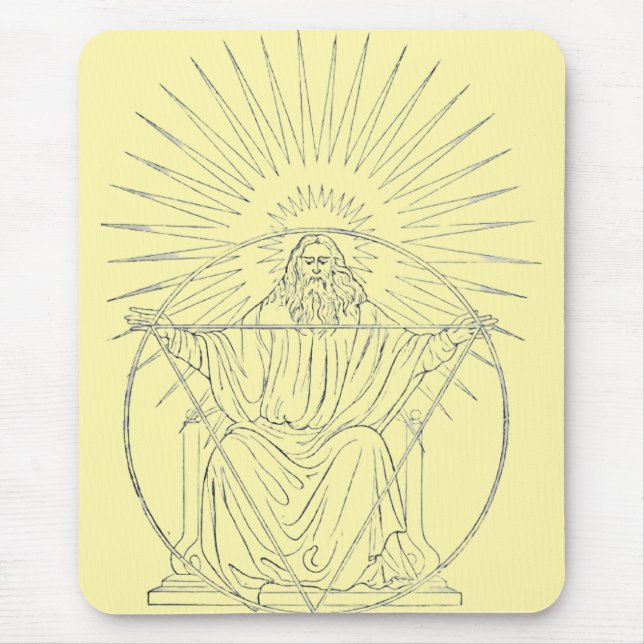 Tapis De Souris scène médiévale du Christ Roi (Devant)