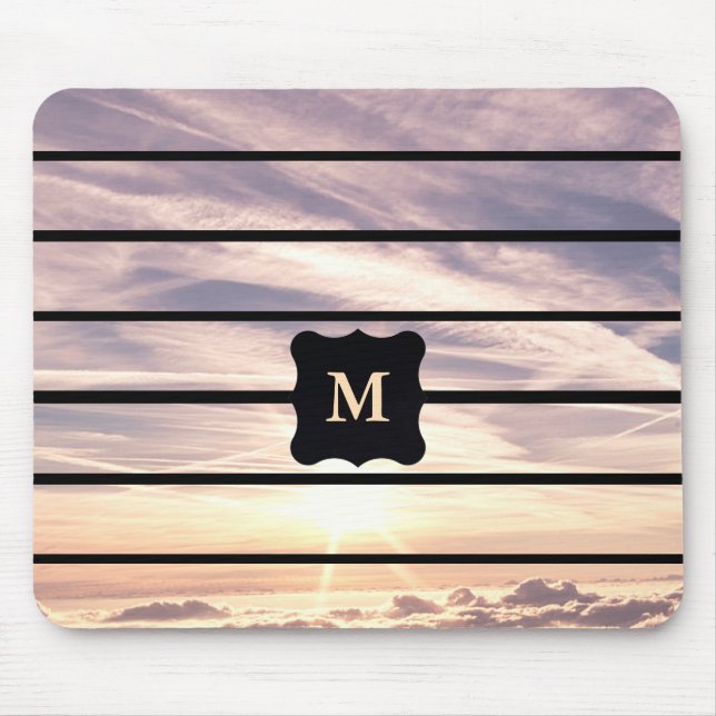 Tapis De Souris Scène monogramme (Devant)