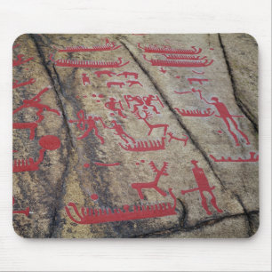 Tapis De Souris Scènes de chasse de bateau et de cerfs communs
