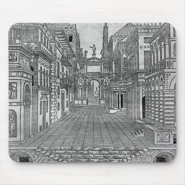 Tapis De Souris Scénographie pour une scène tragique (Devant)