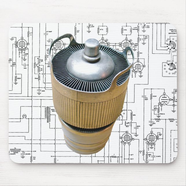 Tapis De Souris Schéma du tube de transmission en céramique (Devant)