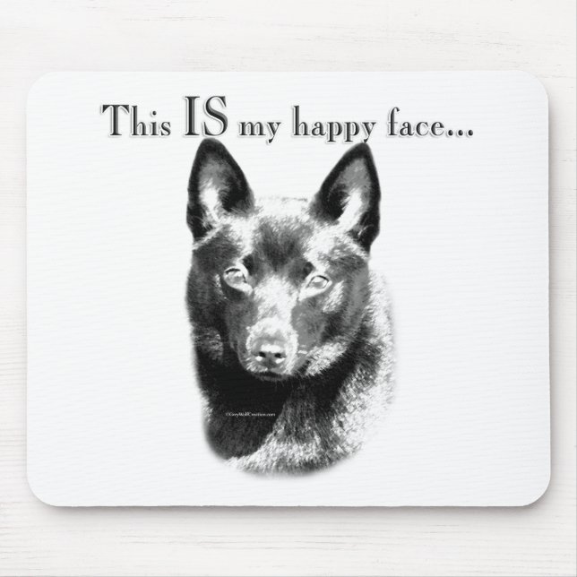 Tapis De Souris Schipperke Joyeux Visage (Devant)