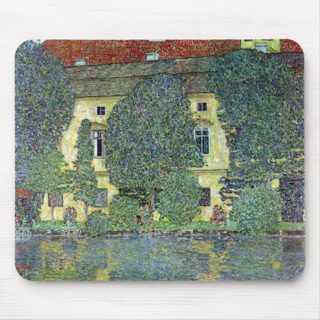 Tapis De Souris Schloss Kammer sur l'Attersee III Par Gustav Klimt (Devant)