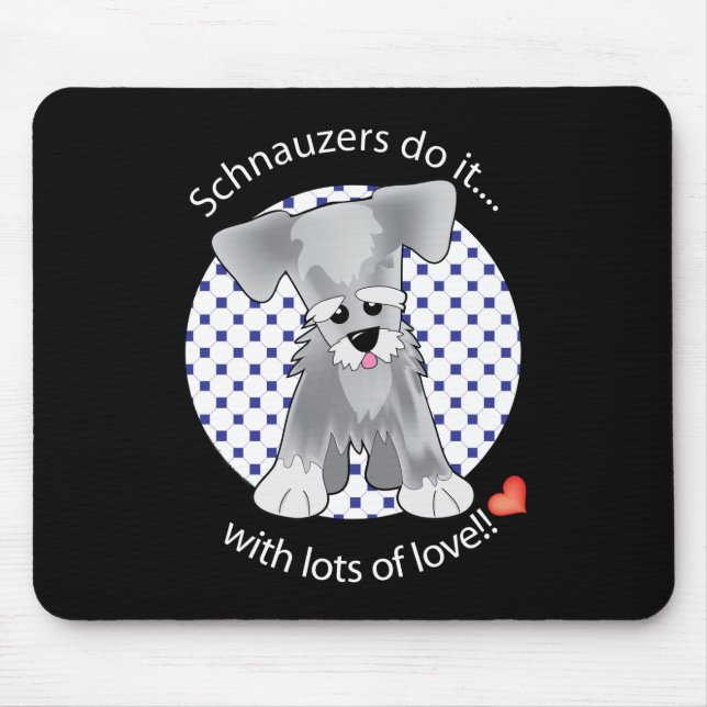 Tapis De Souris Schnauzer d'amour (Devant)