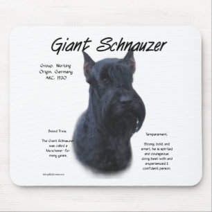 Tapis De Souris Schnauzer géant Conception de l'histoire